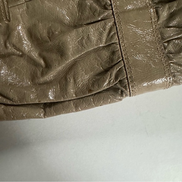 Lanvin Patent Taupe Carry All Handbag with Silver Hardware - Picture 13 of 16